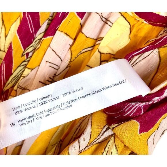 BAND OF GYPSIES COLLECTIVE - NWT  “Euphoria” Gold Floral Wide-Leg Jumpsuit. Sz M - Picture 8 of 16